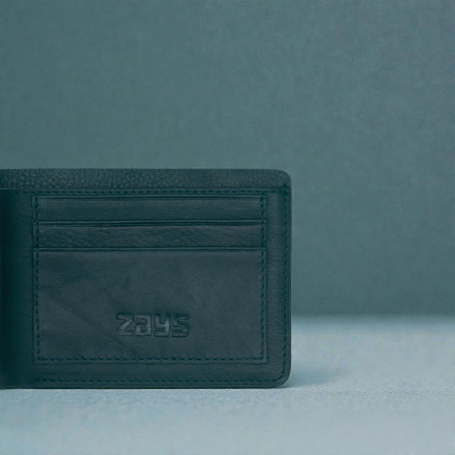 Zays Handcrafted Premium Leather Bifold Short Wallet ZSW105-Bottle Green