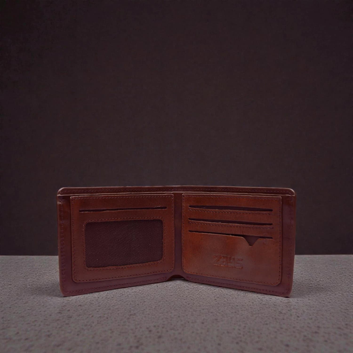 Zays Handcrafted Premium Eco-Friendly Leather Bifold Wallet - Slim Durable and Stylish Short Wallet for Unisex ZSW107-Chocolate