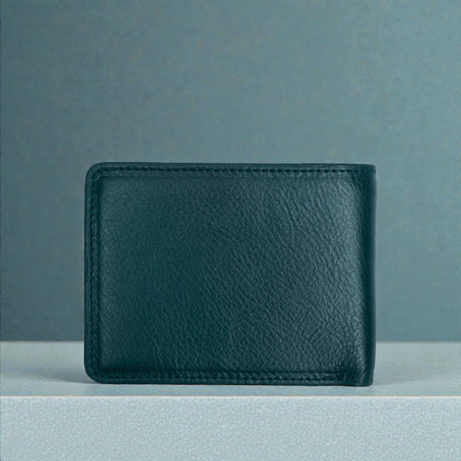 Zays Handcrafted Premium Eco-Friendly Leather Bifold Wallet - Slim Durable and Stylish Short Wallet for Unisex ZSW108-Bottle Green