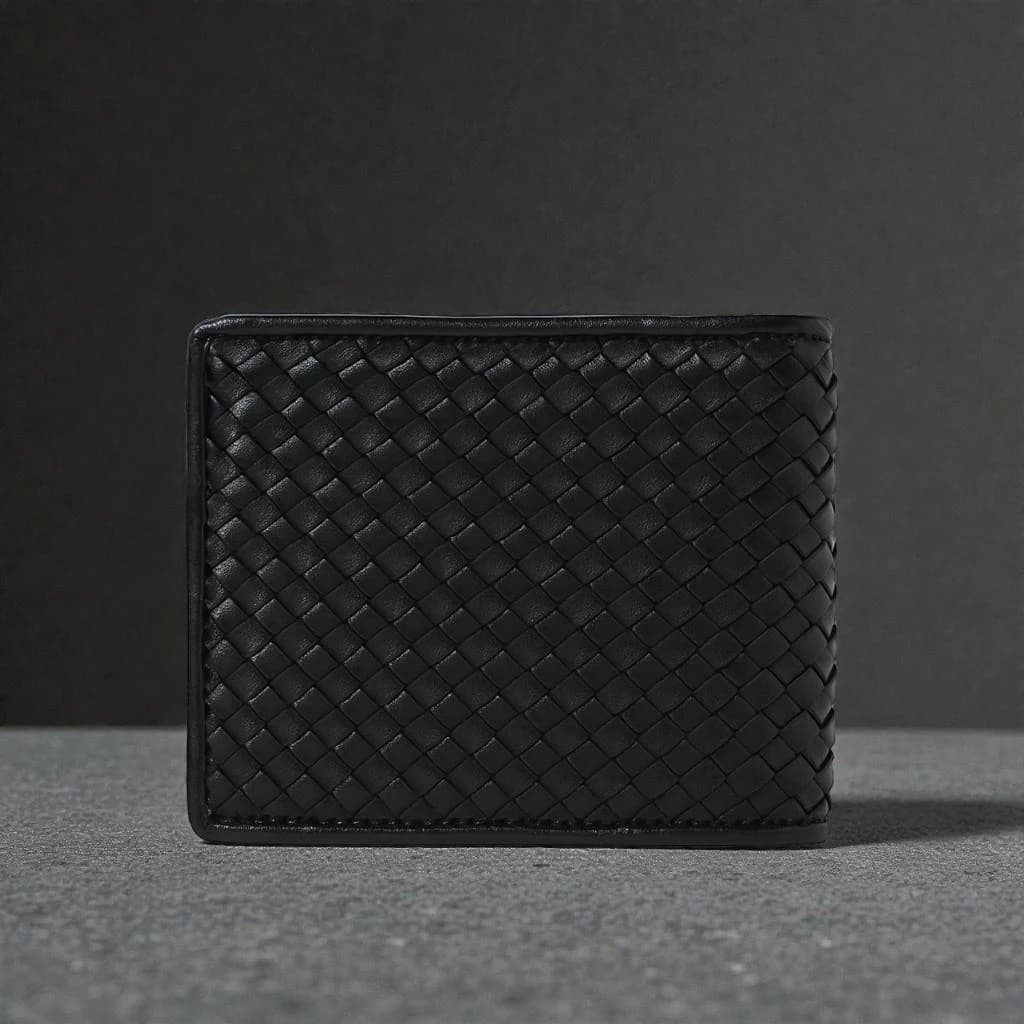 Zays Handcrafted Real Pati Degine Premium Leather Bifold Wallet for Men And Women - Super Slim Durable Stylish Short Wallet - ZSW129-Black