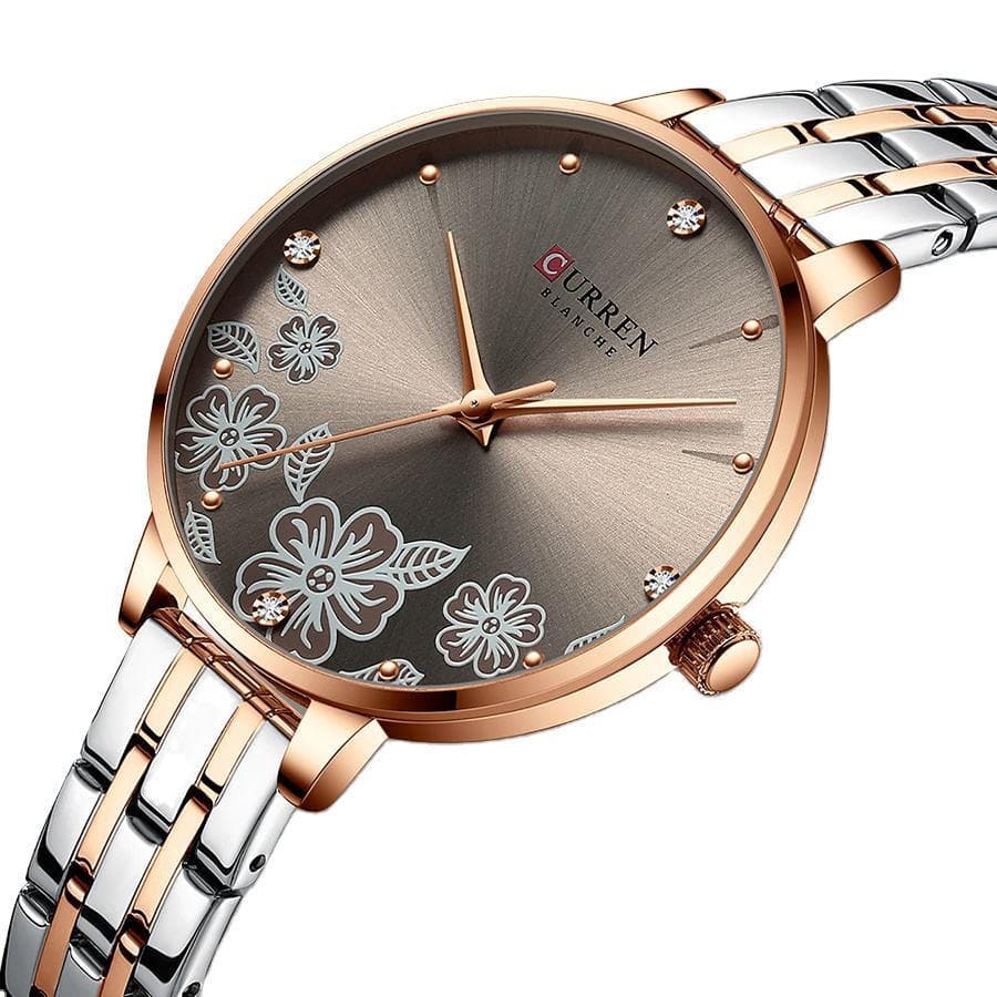 CURREN 9068 Exclusive Quartz Women’s Watch-Coffee