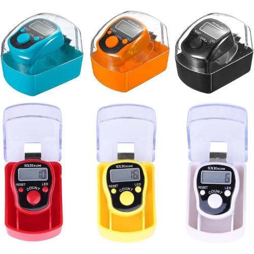 Digital Tasbih Counter with LED Light – Finger Tally Tasbeeh (1 Piece)