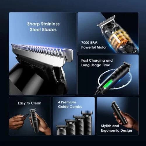 Oraimo Smart Trimmer Home Cordless Powerful Electric Trimmer (OTR-210) - Speed Black