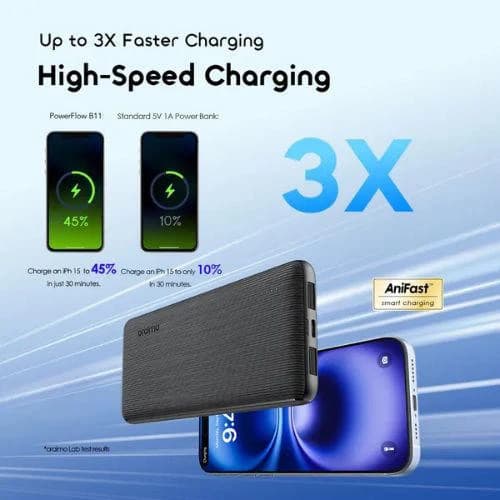Oraimo PowerFlow B11 10000mAh 15W Power Bank (OPB-1102)