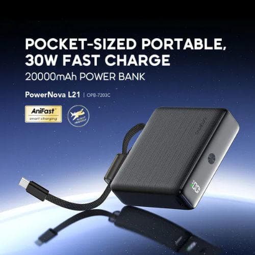 Oraimo PowerNova L21 20000mAh 30W Power Bank (OPB-7203C)