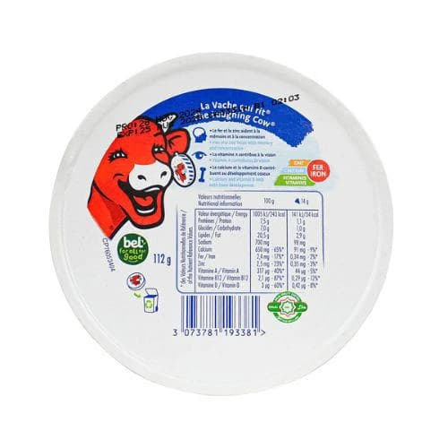 La Vache Qui Rit (The Laughing Cow) Spreadable Cheese 8 Portions 112g