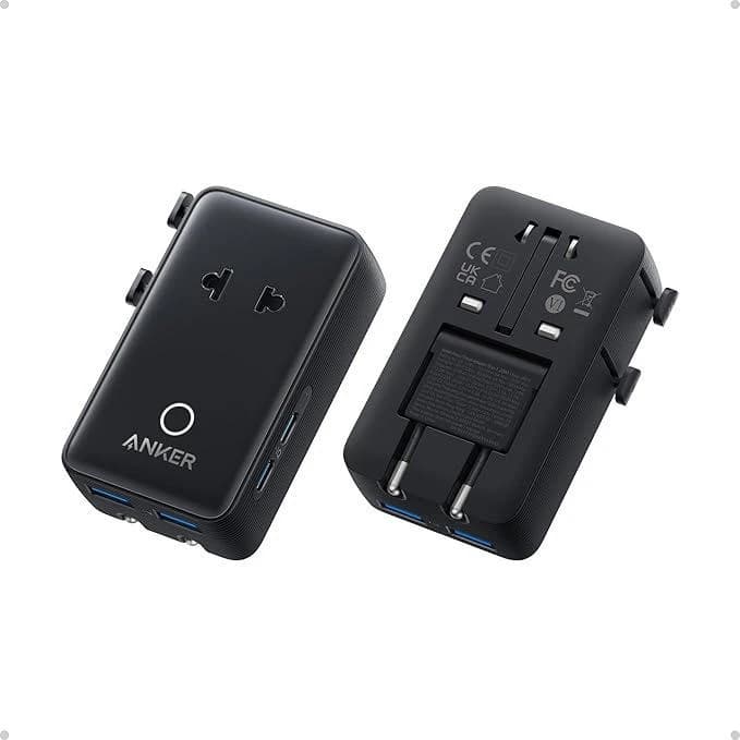 Anker Nano 5-in-1 20W Universal Travel Adapter [Black}