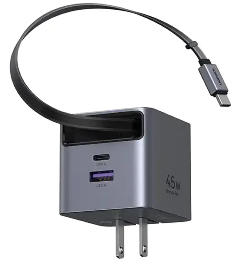 Ugreen Nexode X605 Gan Charger with USB C Cable-65W [Black]