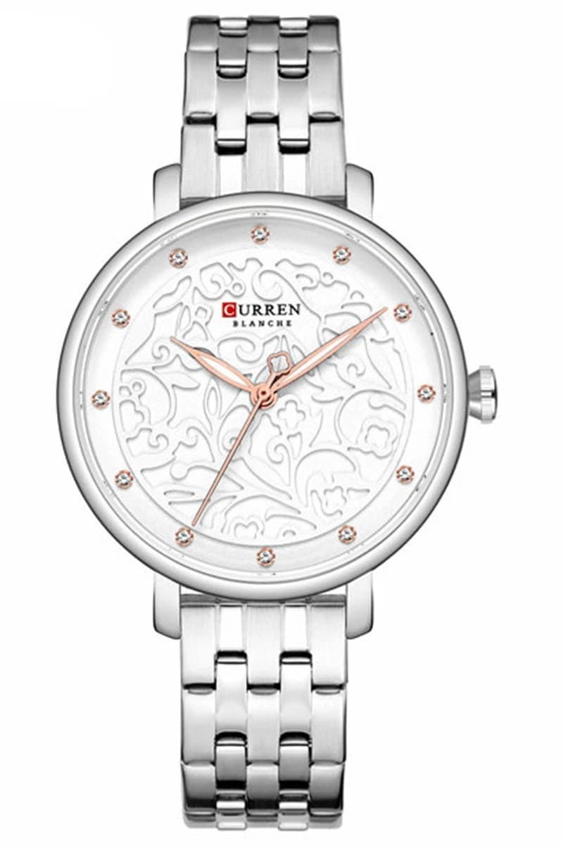 CURREN 9046SLV Silver Women’s Watch-Silver