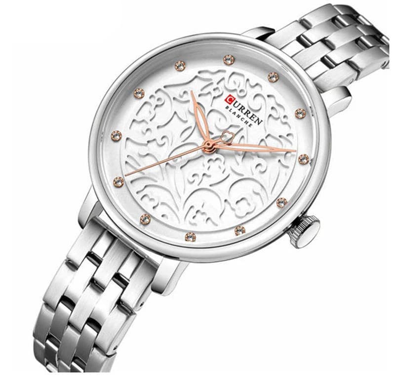 CURREN 9046SLV Silver Women’s Watch-Silver