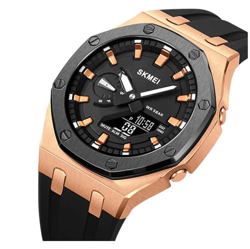 SKMEI 2243 Analog Watch for Men-Rose Gold
