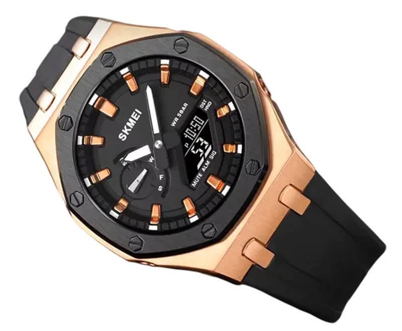 SKMEI 2243 Analog Watch for Men-Rose Gold