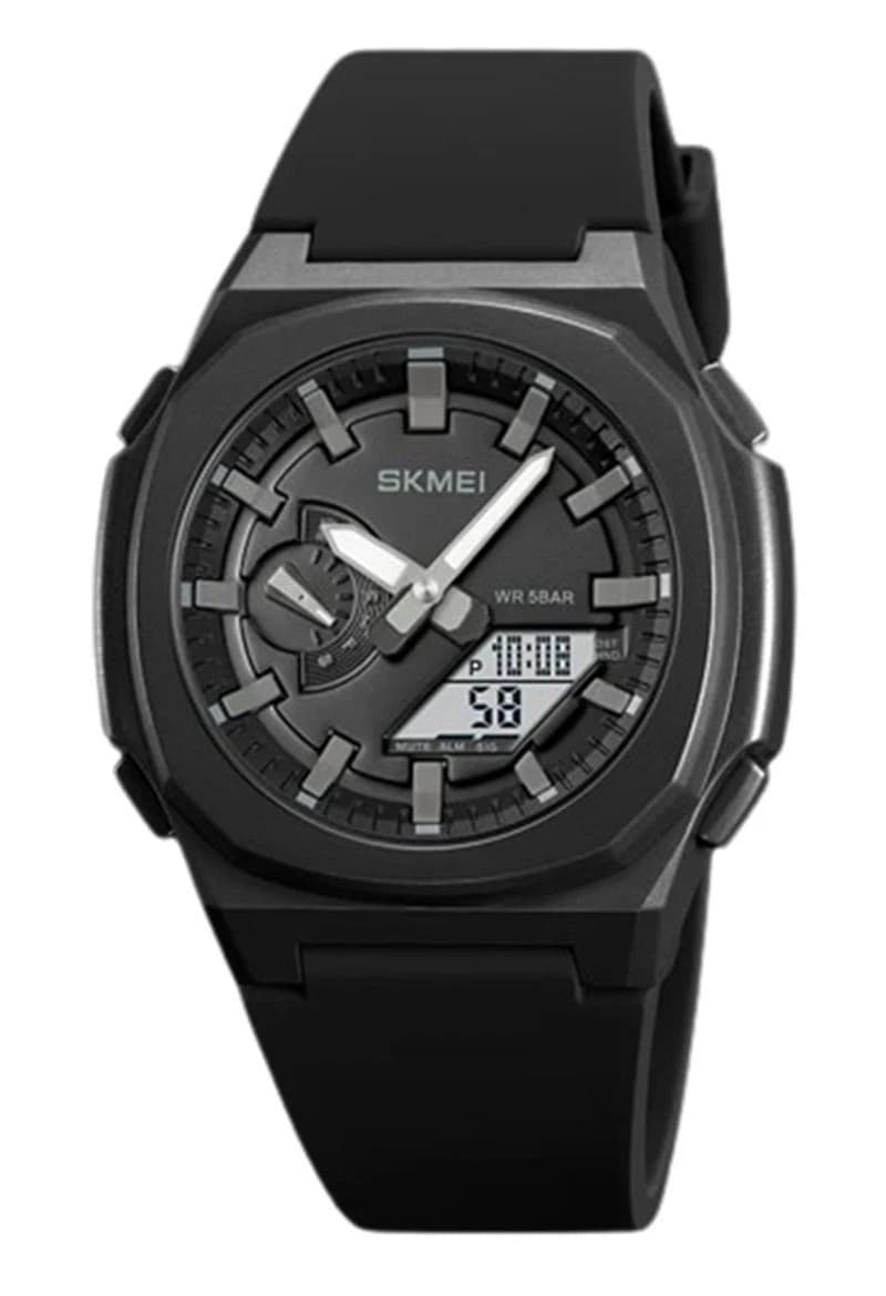 Skmei 2091 Multifunctional Electronic Display Sports Men’s Watch-Black & Grey