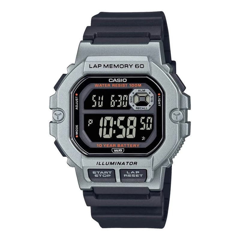 Casio WS-1400H-1BVDF Standard Illuminator Digital Resin Belt Watch