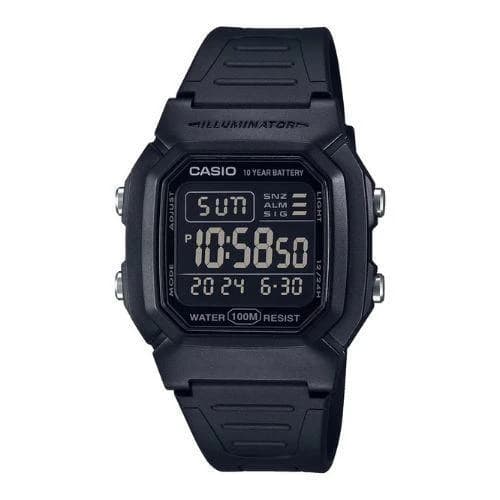 Casio W-800H-1BVDF Youth Dual Time Digital Resin Belt Watch