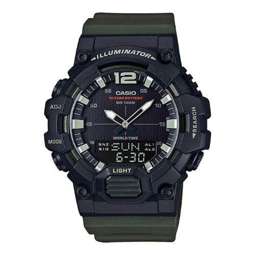 Casio Youth Dual Time Illuminator Resin Belt Watch HDC-700-3AVDF