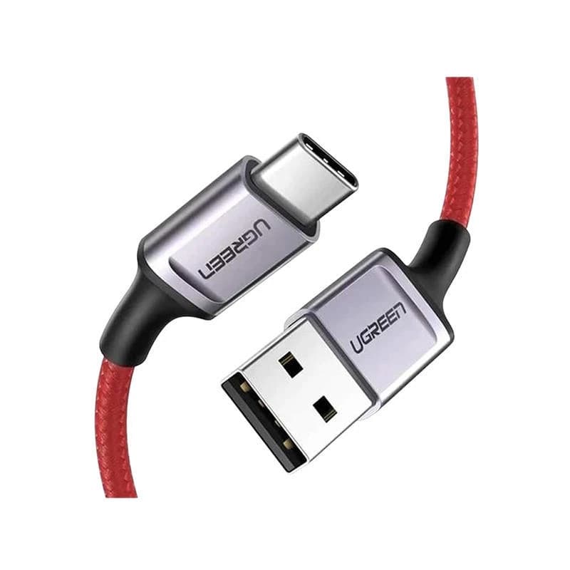 UGREEN 20527 USB 2.0 to Type-C 6A Aluminium Alloy Cable 1m (Red) US505