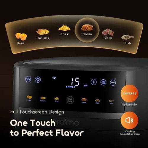Oraimo NutriFry S1 Ultra 1500W 6L App Control Full Touchscreen Air Fryer (OAF-521A)