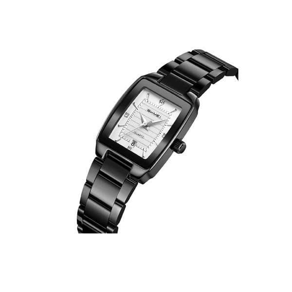 SKMEI 2578 Waterproof Rhinestone Case Fashionable Quartz Ladies Watch - Silver Black