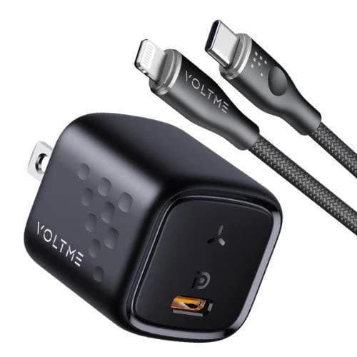 VOLTME Revo 20 Mini PD 20W US Fast Charging Adapter with Type-C to Lightning Cable