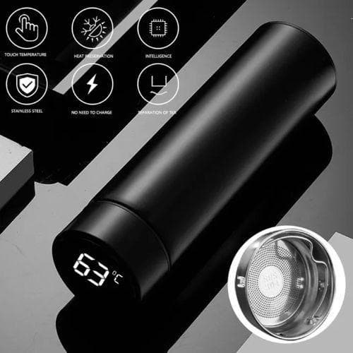 Smart Thermos Flask with Led Temperature Display In Touch 500ml (Multicolor)