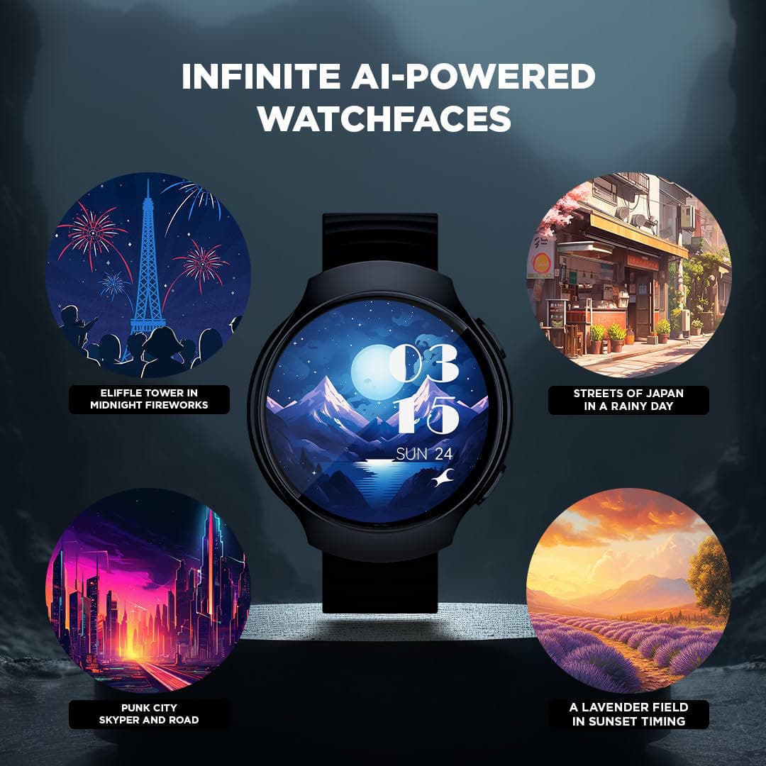 Fastrack VOX CirQ Smart Watch with AI Chat & AI Watch faces