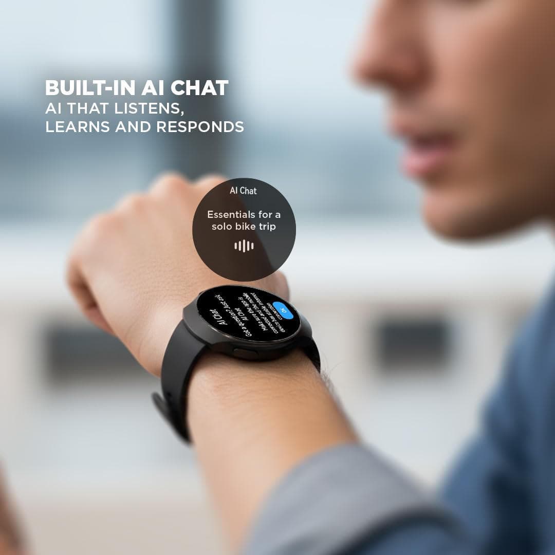 Fastrack VOX CirQ Smart Watch with AI Chat & AI Watch faces