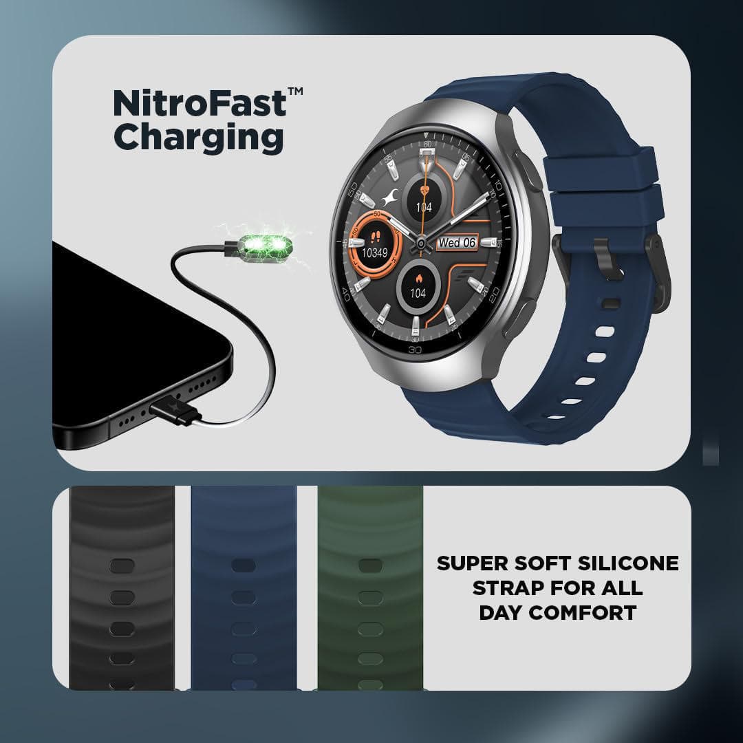 Fastrack VOX CirQ Smart Watch with AI Chat & AI Watch faces