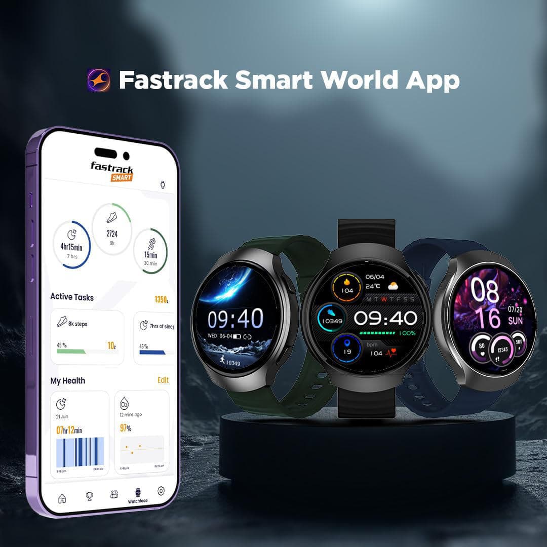Fastrack VOX CirQ Smart Watch with AI Chat & AI Watch faces