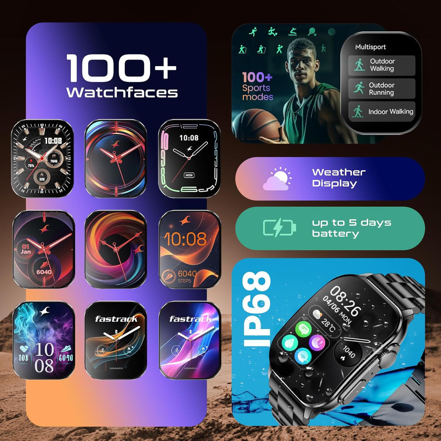 Fastrack Smart Horizon S1  Smart Watch