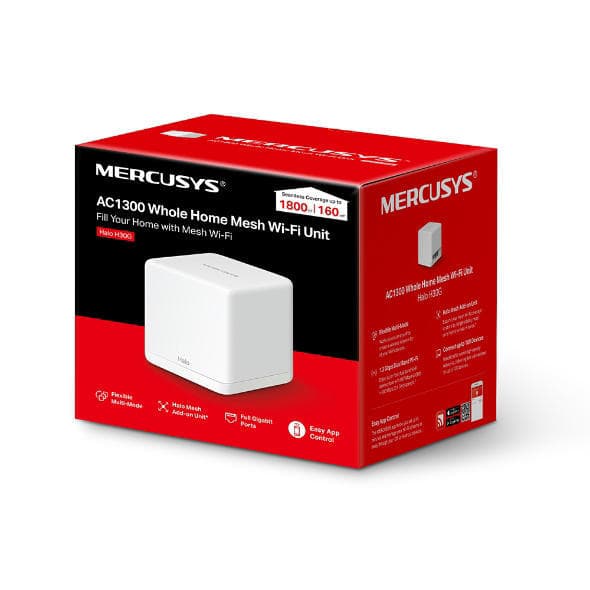 Mercusys Halo H30G AC1300 Whole Home Mesh Wi-Fi System (1 Pack)