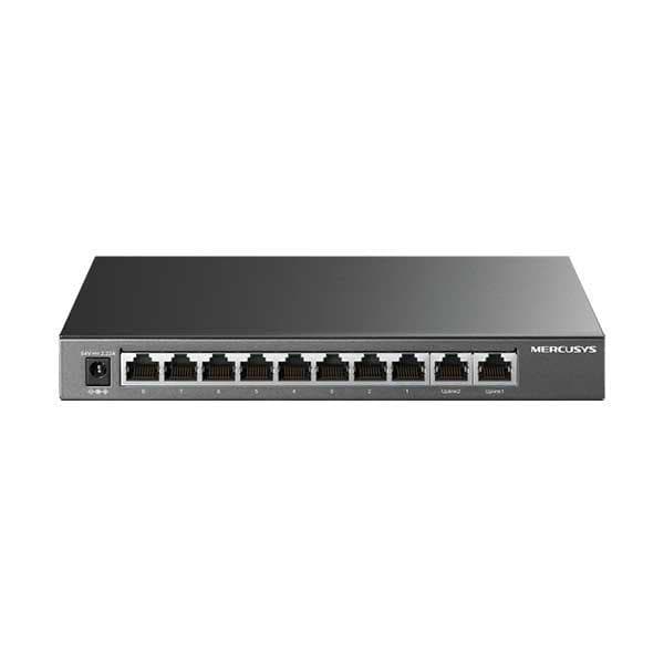 Mercusys MS110GMP 10-Port Gigabit Desktop Switch With 8-Port PoE Plus 111W Total PoE Budget