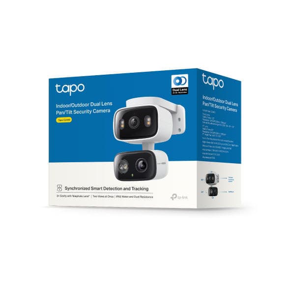 TP-Link Tapo C246D Indoor and Outdoor Dual Lens Pan and Tilt Security Camera