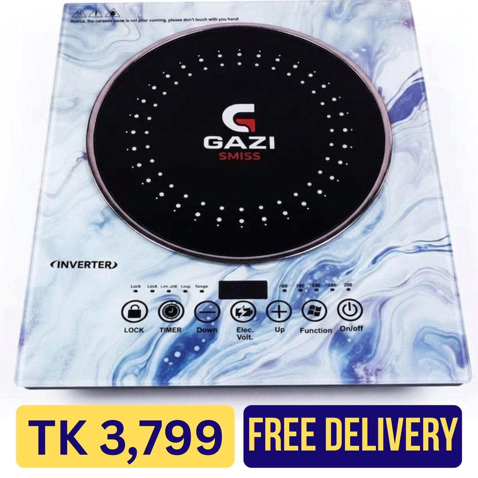 Gazi Smiss Infrared Cooker A-37G with Power: 2200W। 220V-240V