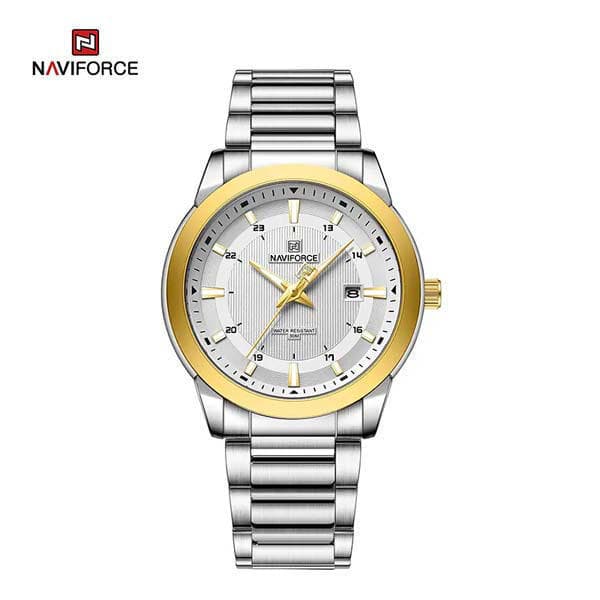 NAVIFORCE NF8029 Silver Stainless Steel Analog Watch For Men