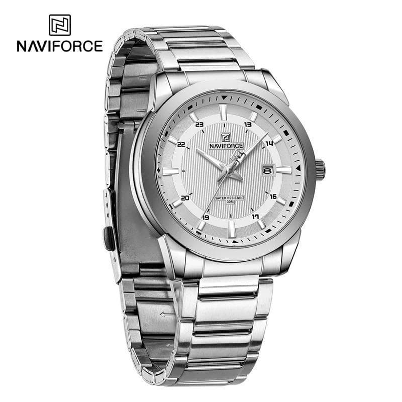 NAVIFORCE NF8029 Silver Stainless Steel Analog Watch For Men