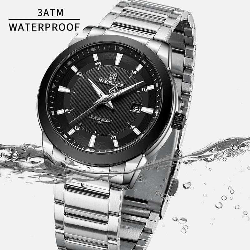 NAVIFORCE NF8029 Silver Stainless Steel Analog Watch For Men