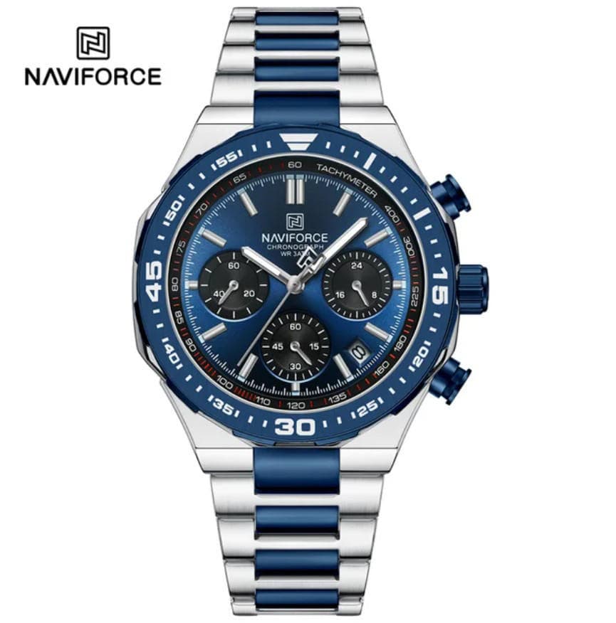 NAVIFORCE NF8049 Professional craftmanship timepeice Unique Temperament Chronograph dial Analog Watch