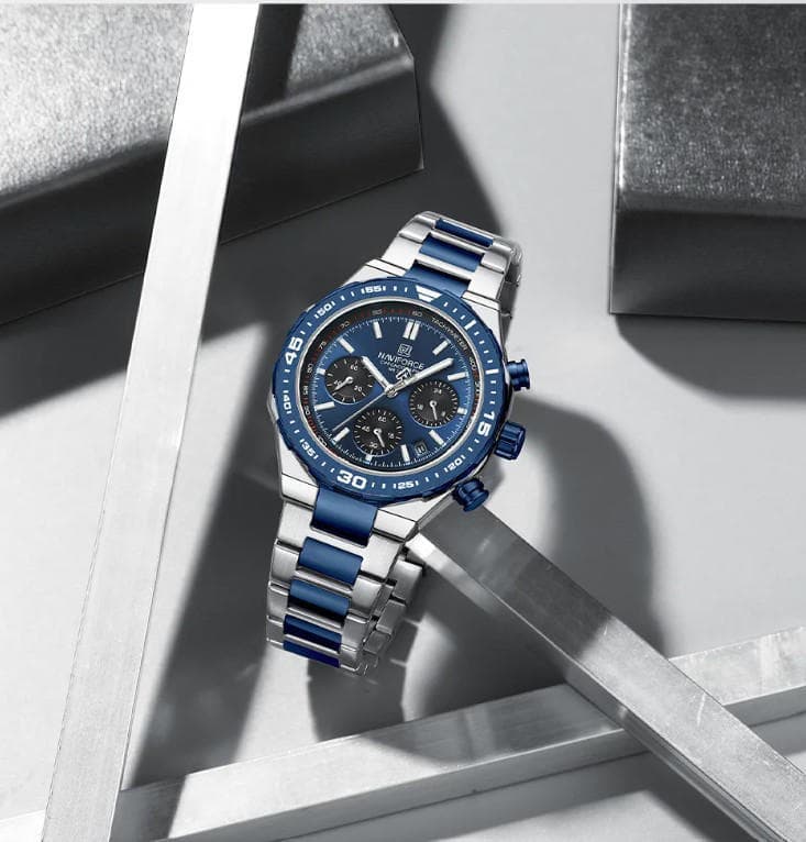 NAVIFORCE NF8049 Professional craftmanship timepeice Unique Temperament Chronograph dial Analog Watch