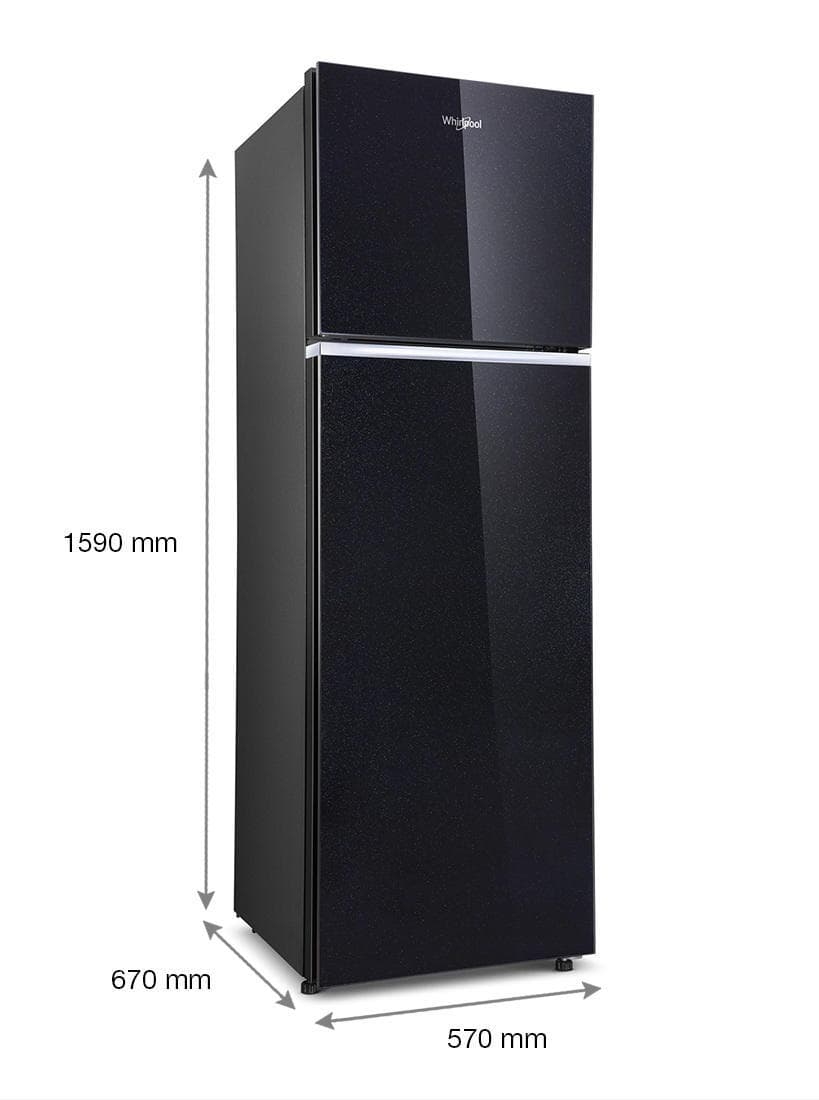 Whirlpool No Frost Refrigerator | NEO Inverter 258GD PRM | Crystal Black | 245L