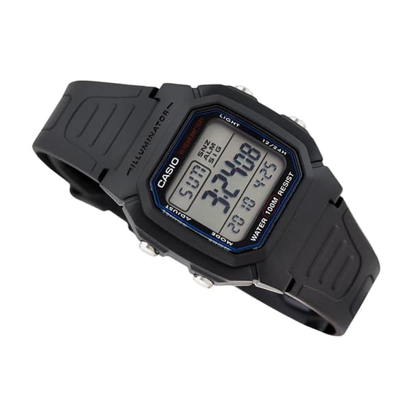Casio W-800H-1AVDF Digital Dual Time Fiber Belt Watch