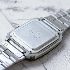Casio CA-506-1DF Classic Calculator Silver Chain Watch