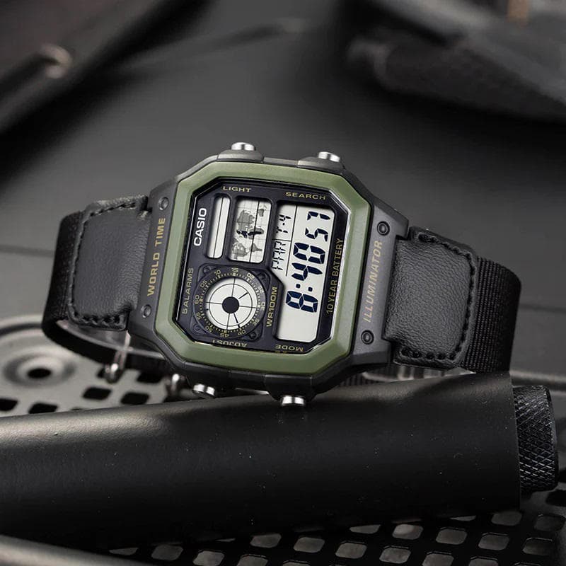 Casio AE-1200WHB-1BVDF World Time Men’s Watch