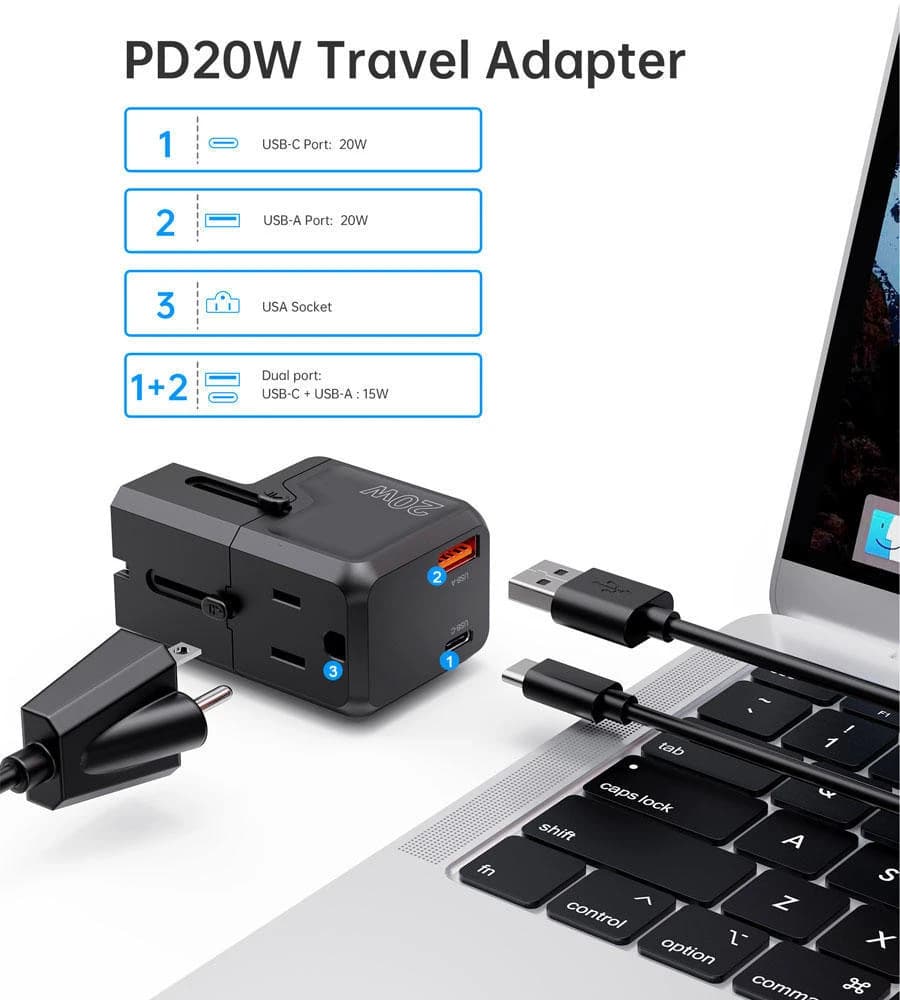 Choetech PD6043 Travel Adapter