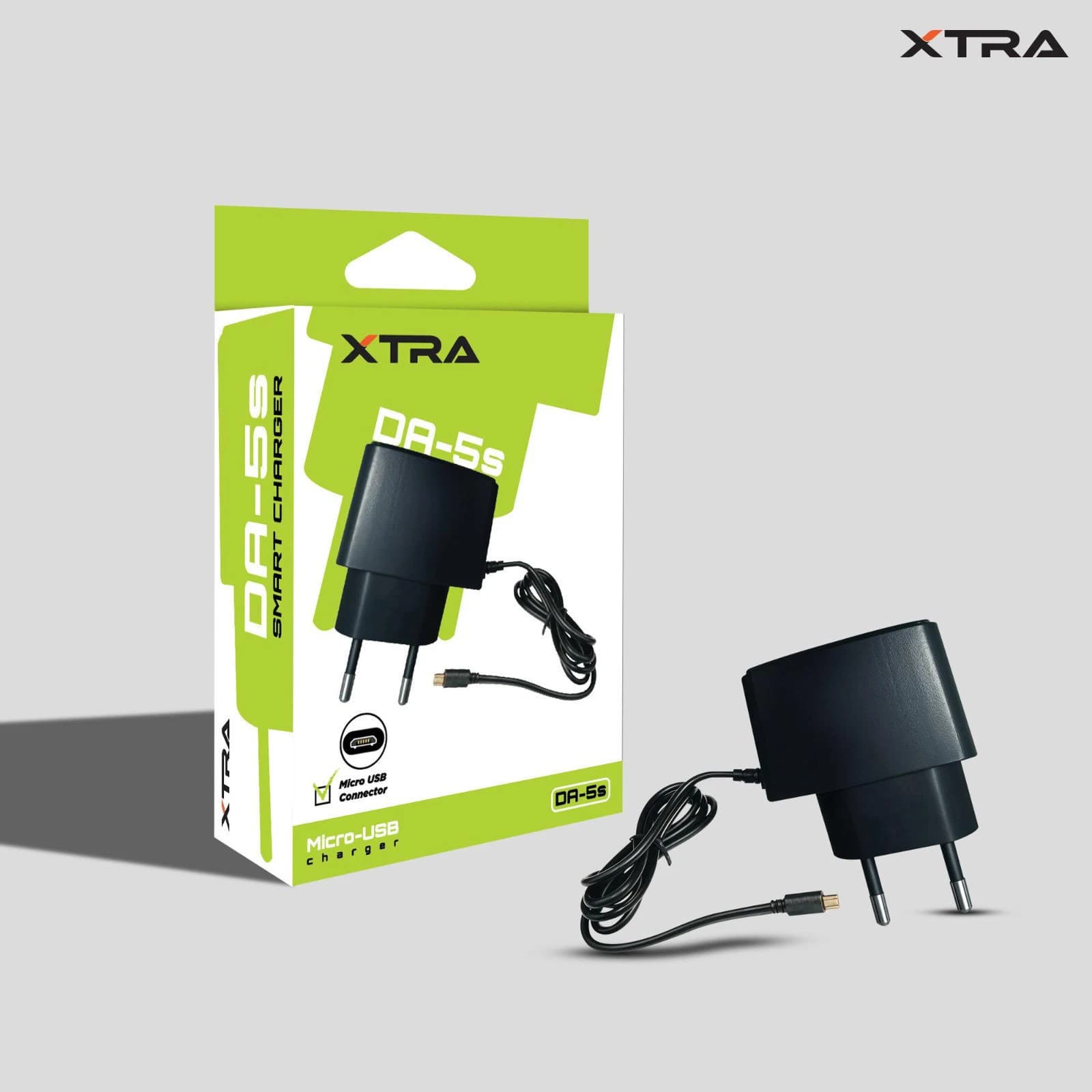 Xtra DA-5s 5W Micro USB Charging Cable with Adapter