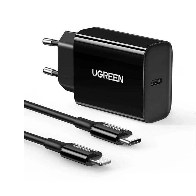 UGREEN PD20W Fast Charger Set MFi-certified White EU