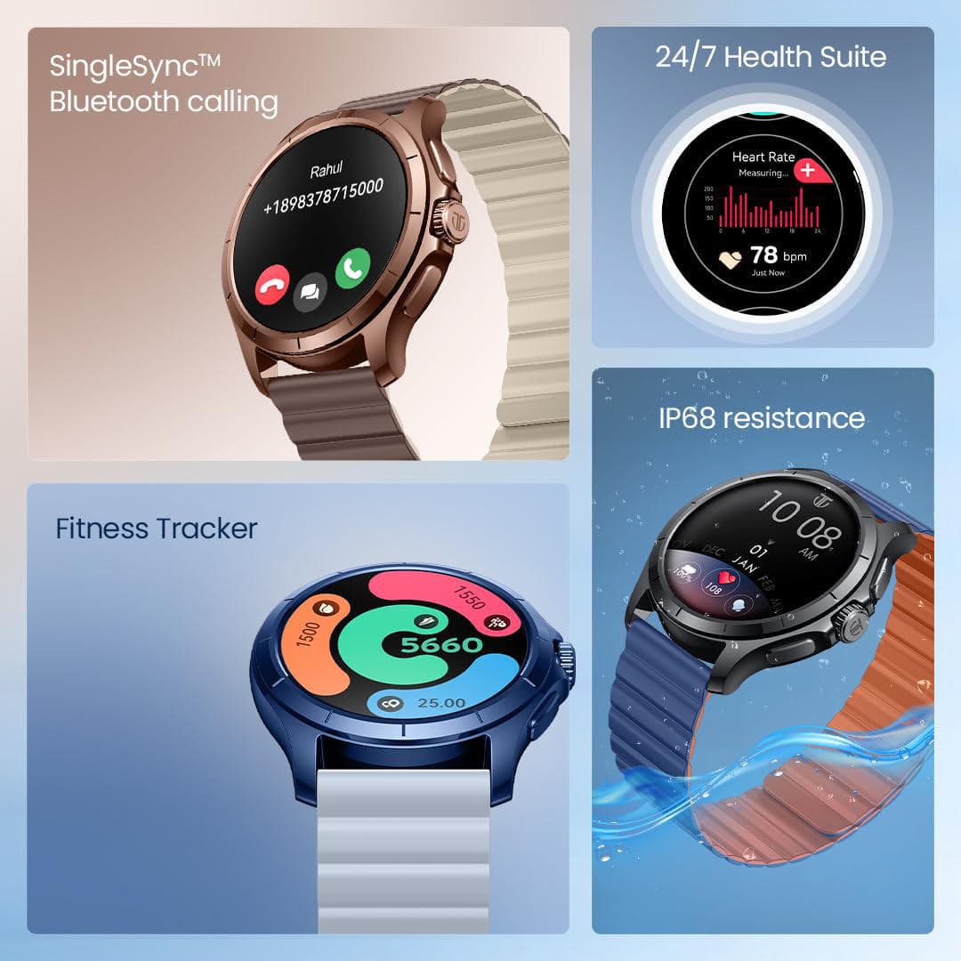 Titan Evoke 2.0 AMOLED Display Smart Watch